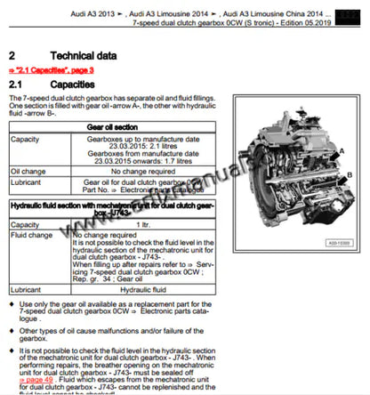 Imagen 2 - repair-manual-audi-a3-2013-2020-schematic-diagrams-pdf