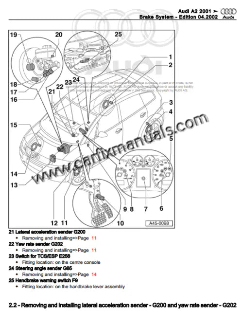 Imagen 2 - service-manual-wiring-diagrams-audi-a2-2000-2005-pdf