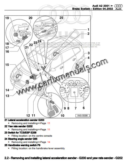 Imagen 2 - service-manual-wiring-diagrams-audi-a2-2000-2005-pdf