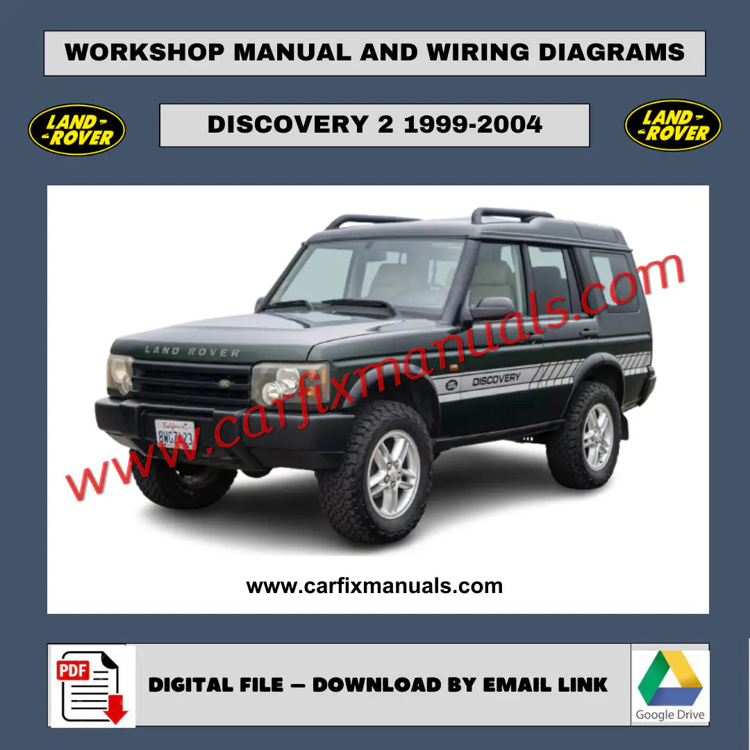 Workshop Manual Land Rover Discovery 2 (1999-2004) PDF