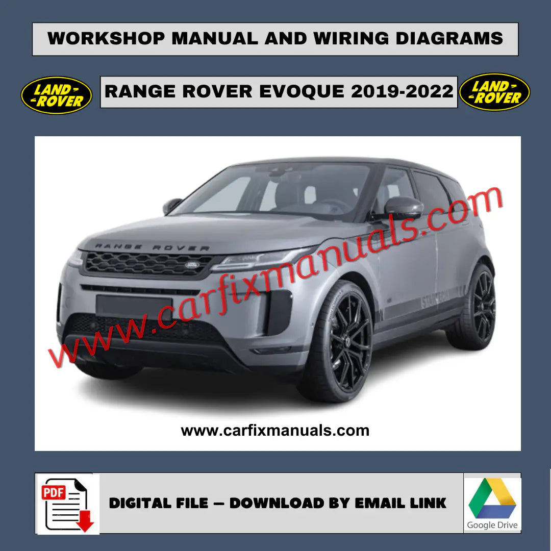 Service Manual Land Rover Range Rover Evoque (2019-2023) PDF