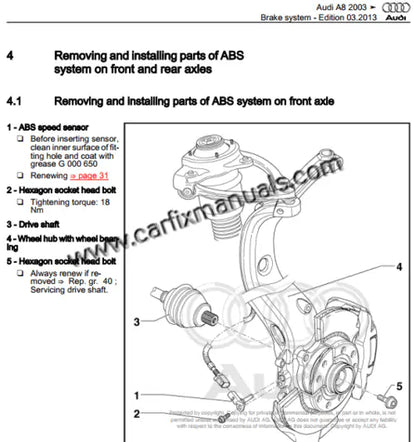 Imagen 3 - repair-manual-audi-a8-s8-2003-2010-electrical-diagrams