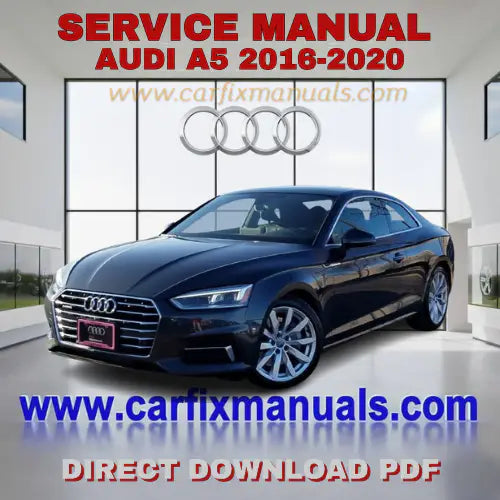 Ultimate second-generation B9 workshop encyclopedia for the Audi A5/S4/S5 (2016-2020), containing searchable PDF format data for body structural alignment, interior cabin electronics, and factory-auth