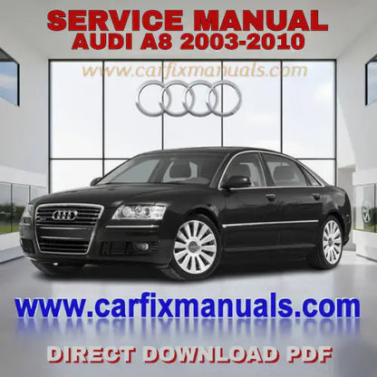 Ultimate luxury flagship workshop encyclopedia for the Audi A8 D3 (2003-2010), containing searchable PDF format data for Aluminum Space Frame (ASF) structural integrity, interior luxury trim removal, 
