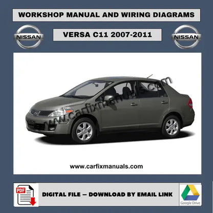 Complete factory workshop suite for the first-generation Nissan Versa (2007-2011), providing a unified digital reference for global B-Platform mechanical and electrical systems. High-resolution electr