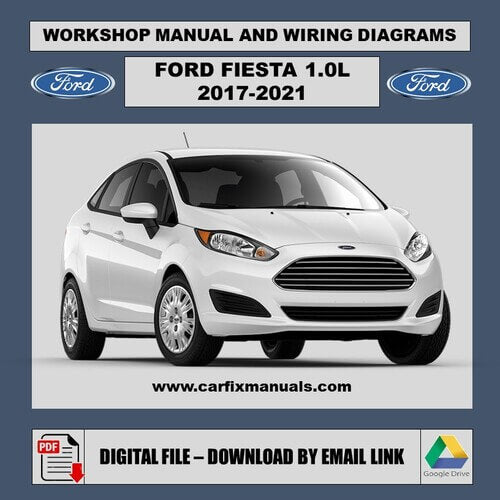 Comprehensive 2,500-page hatchback workshop library for the Ford Fiesta Mk7 (2017-2020), integrating body structural repair data, climate control cycles, and searchable PDF format diagnostic protocols