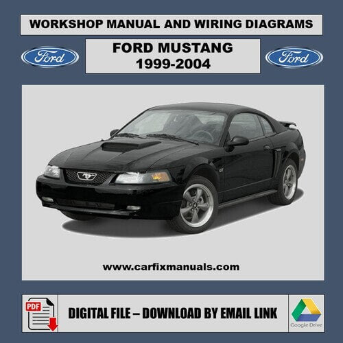 Comprehensive SN95 workshop encyclopedia for the 1999-2004 Ford Mustang, containing thousands of pages of factory torque specs, body structural alignment, and total vehicle diagnostic protocols in PDF