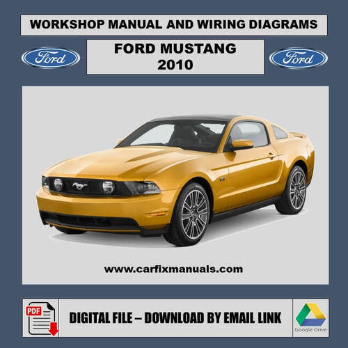 Integrated digital workshop encyclopedia for the 2010 Ford Mustang, combining a lightning-fast interactive HTML mechanical interface with factory-authorized torque sequences and body structural data. 